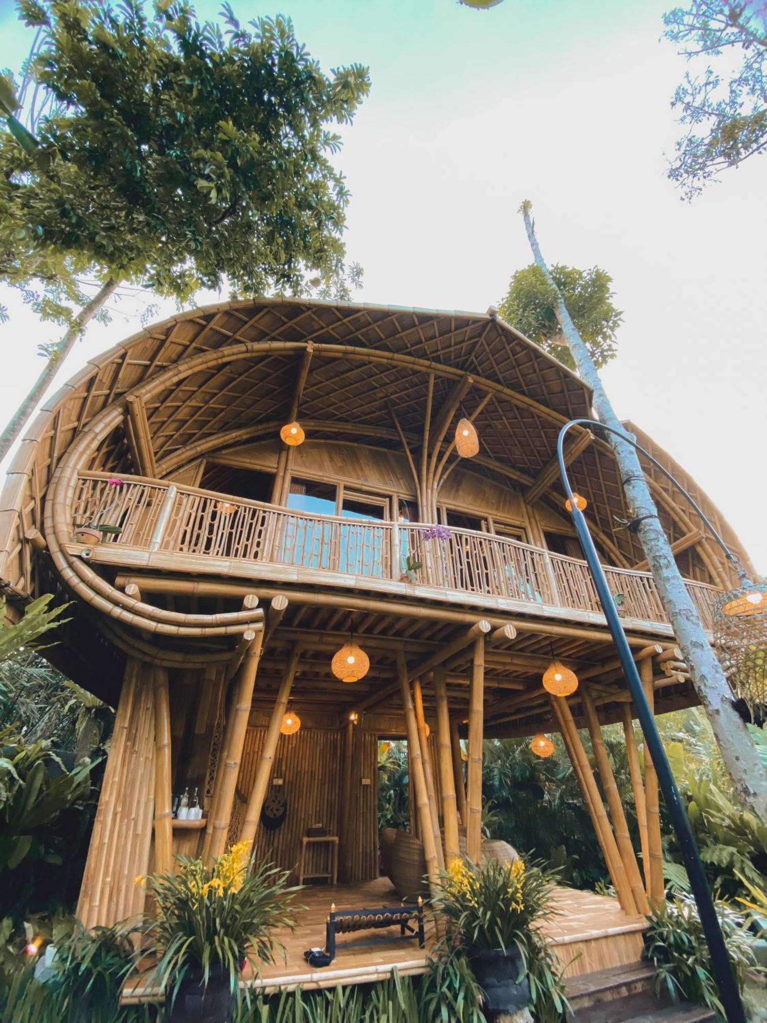 فيلا Alamvaya Bali Bamboo House سيديمين المظهر الخارجي الصورة
